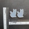 2 cats Earrings silicone mold for resin and epoxy craft - Luxy Kraft
