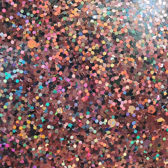 Terracotta-Pink-Gray Mix Hologram Hexagon Chunky glitter for Resin Epoxy crafts