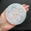 Silicone earring mold "Flower Rhombus" mould for resin and epoxy - Luxy Kraft