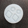 Silicone earring mold "Flower Rhombus" mould for resin and epoxy - Luxy Kraft