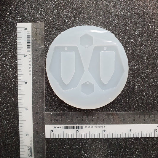 Geometric Silicone earrings mold for resin and epoxy - Luxy Kraft