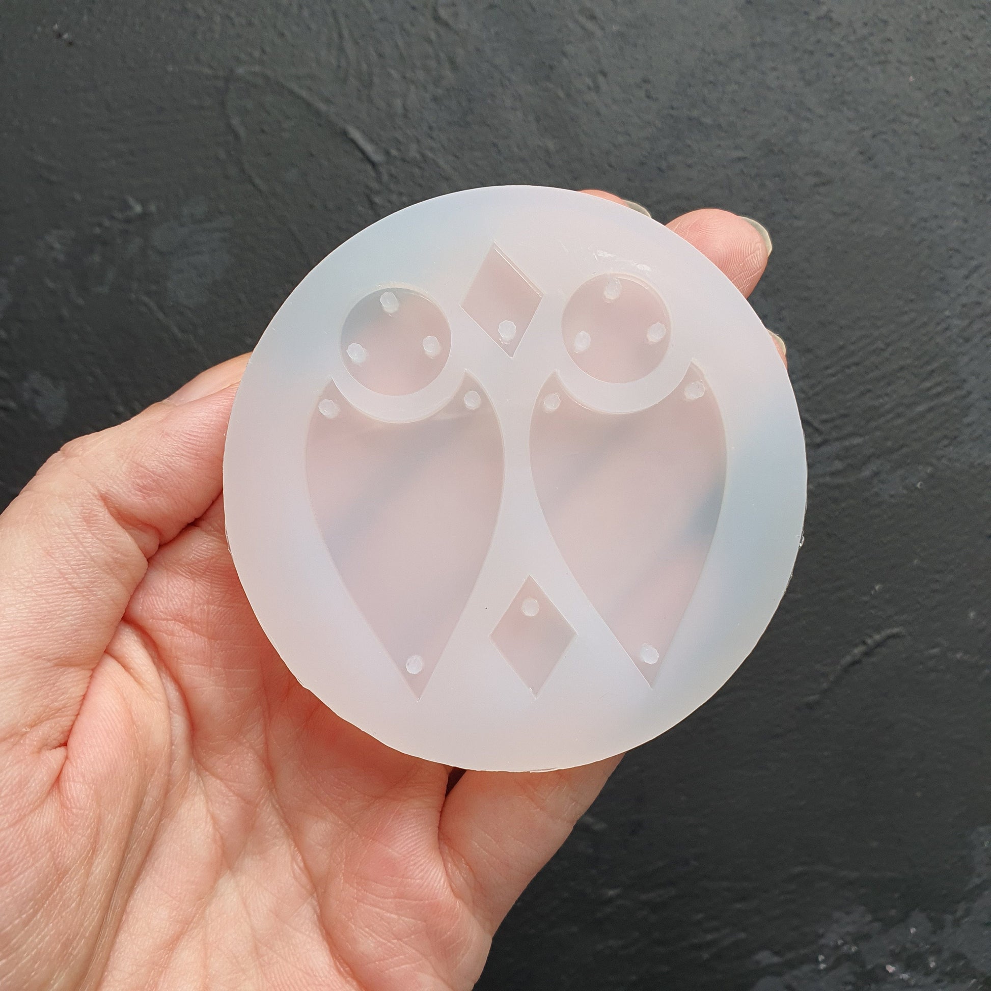 Silicone earring mold Jewelry Resin mould for resin and epoxy