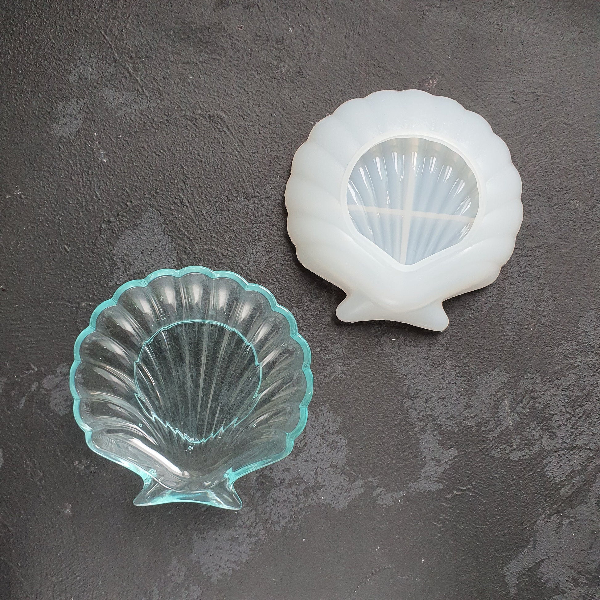 Shell mold trinket tray dish plate silicone mold for Resin Epoxy Jesmonite craft - Luxy Kraft