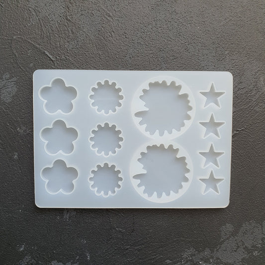 Earrings silicone mold for resin and epoxy craft