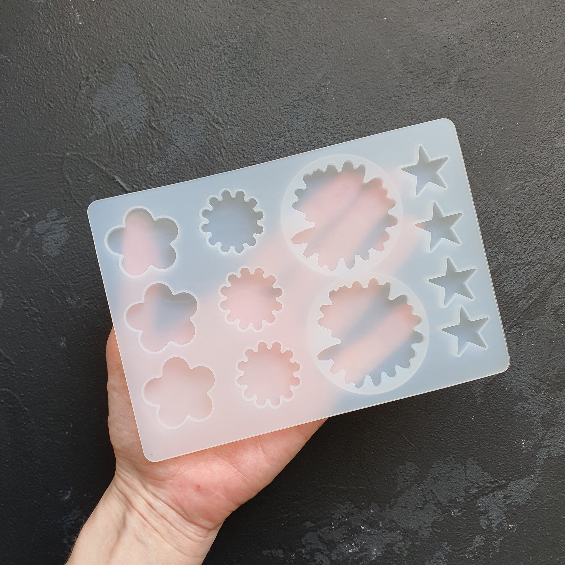 Earrings silicone mold for resin and epoxy craft