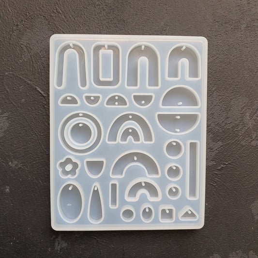 Geometric Earrings silicone mold for resin and epoxy craft - Luxy Kraft
