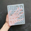 Geometric Earrings silicone mold for resin and epoxy craft - Luxy Kraft