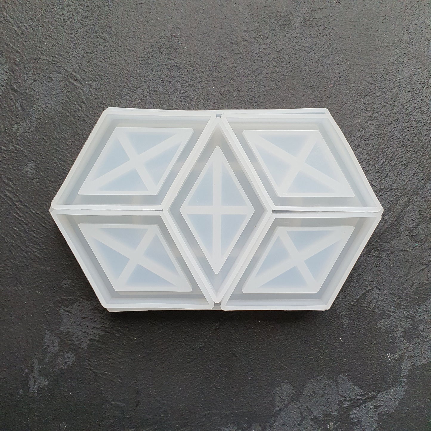 6 pcs set Coasters Trinket tray silicone mold Resin Epoxy Jesmonite mold - Luxy Kraft