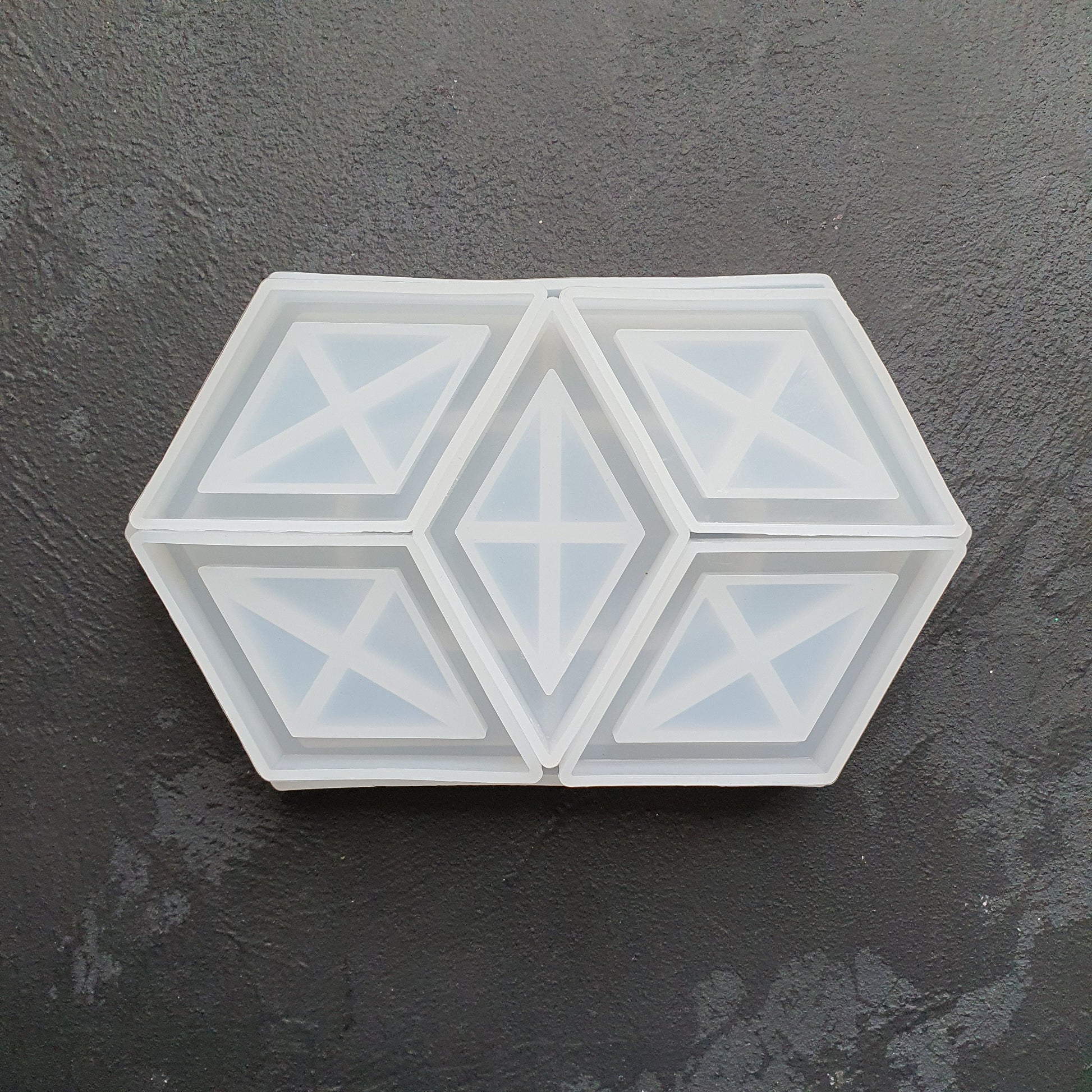 6 pcs set Coasters Trinket tray silicone mold Resin Epoxy Jesmonite mold - Luxy Kraft