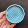Mold Scales Wave Cup Coaster silicone mold for Resin Epoxy Jesmonite craft 6.5 cm - Luxy Kraft
