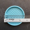 Mold Scales Wave Cup Coaster silicone mold for Resin Epoxy Jesmonite craft 6.5 cm - Luxy Kraft