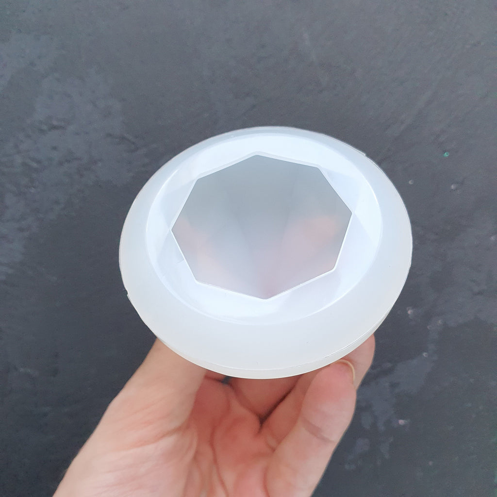 Diamond Crystal Amethyst silicone epoxy mold resin mould 4.5 cm, 6 cm - Luxy Kraft