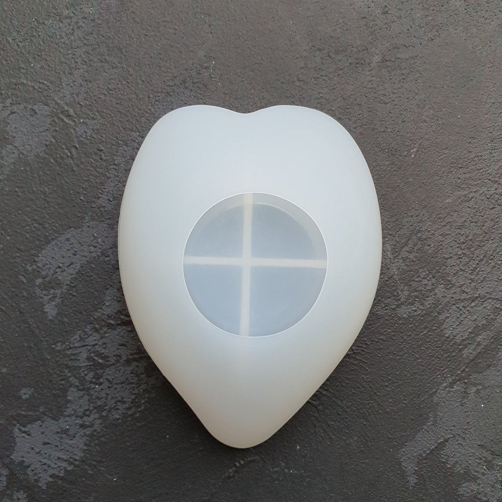 Heart Coaster trinket tray plate silicone mold for Resin Epoxy Jesmonite - Luxy Kraft