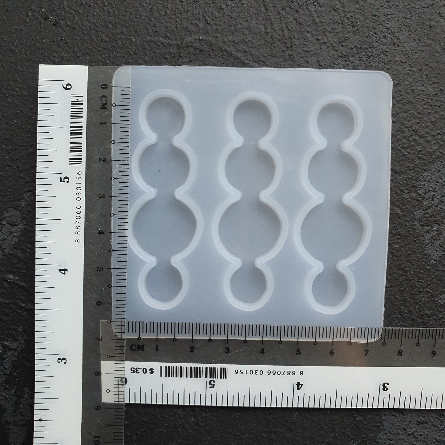 Silicone hair clip mold for resin and epoxy Jewelry resin mould