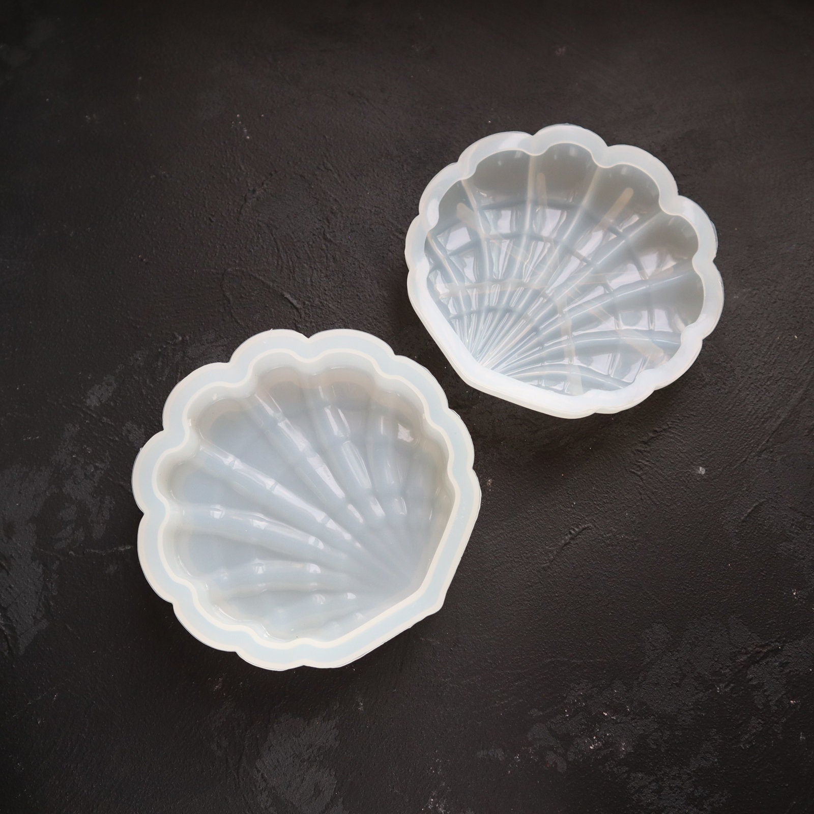 Shell mold storage box trinket tray dish plate silicone mold for Resin Epoxy Jesmonite craft - Luxy Kraft