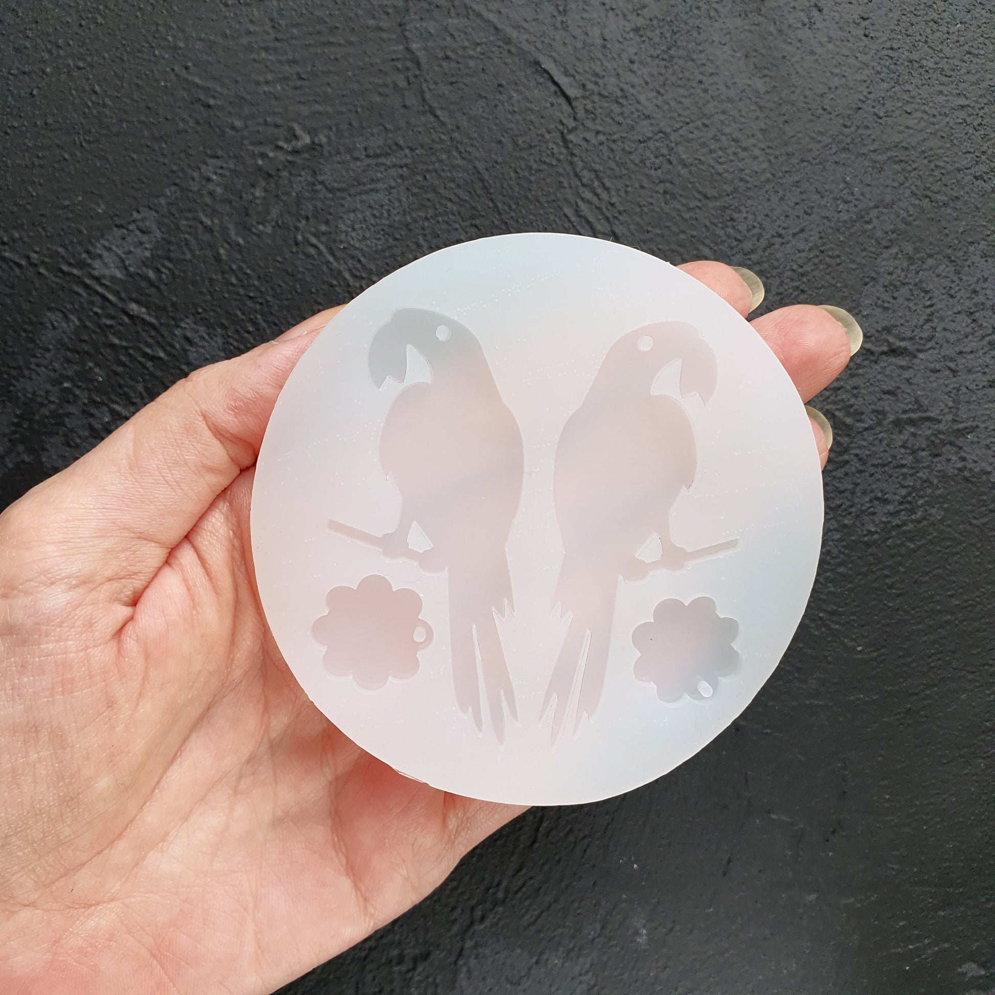 Silicone earrings mold "Parrot" for resin and epoxy - Luxy Kraft
