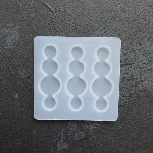 Silicone hair clip mold for resin and epoxy Jewelry resin mould