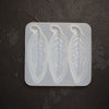 Silicone hair clip mold for resin and epoxy Feather Jewelry resin mould - Luxy Kraft