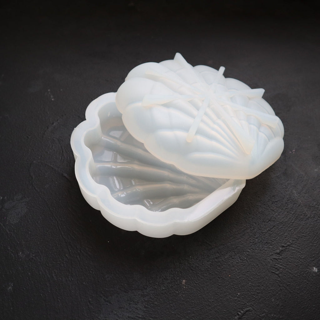 Shell mold storage box trinket tray dish plate silicone mold for Resin Epoxy Jesmonite craft - Luxy Kraft