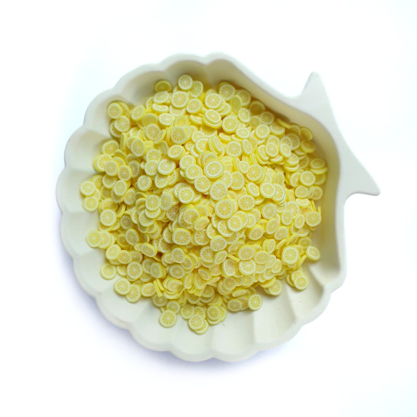 Lemon polymer clay shapes for Resin Epoxy crafts for nail design - Luxy Kraft