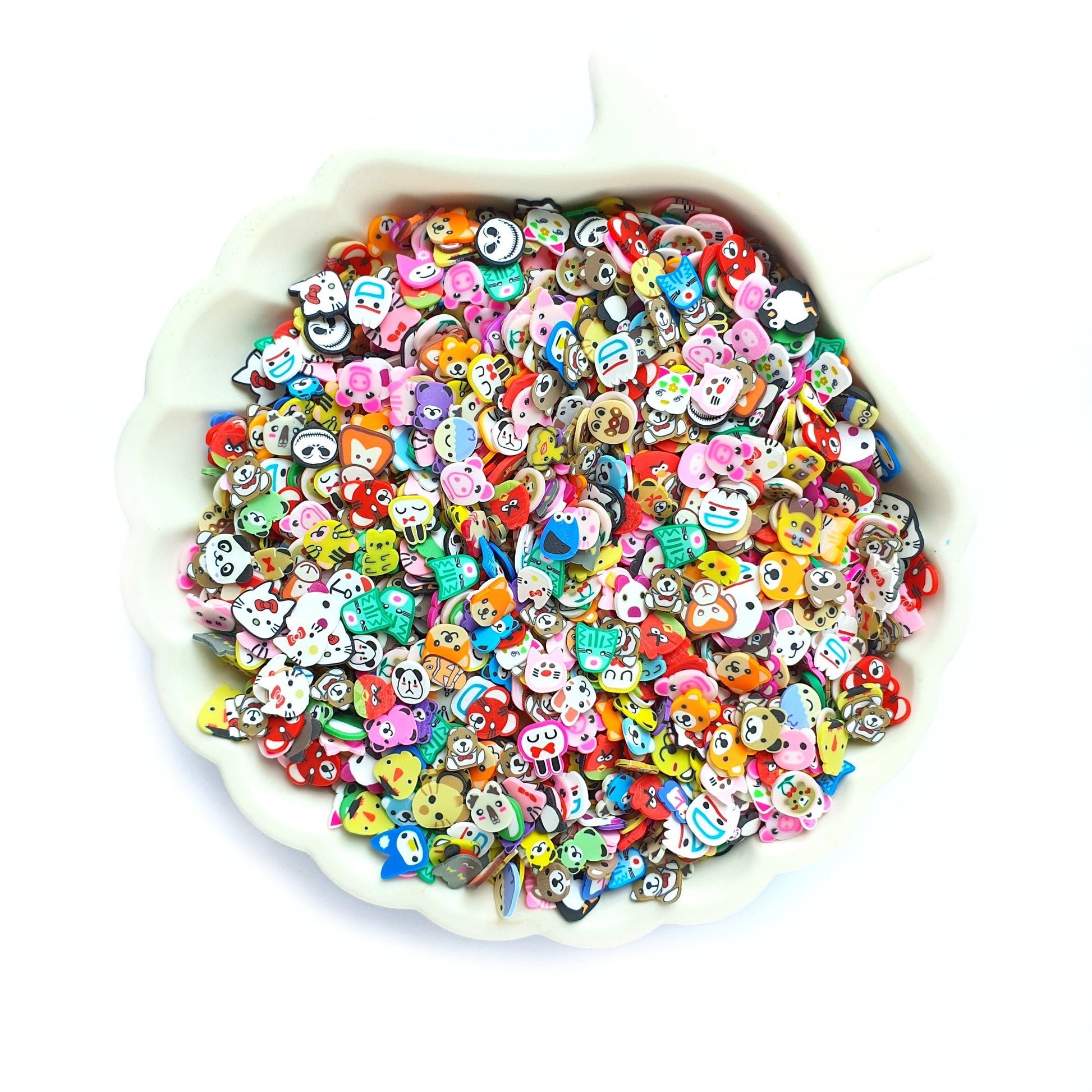 Mix animals polymer clay shapes for Resin Epoxy crafts for nail design