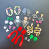 Silicone earrings Giant mold for resin and epoxy mould for 14 pairs earrings jewelry - Luxy Kraft