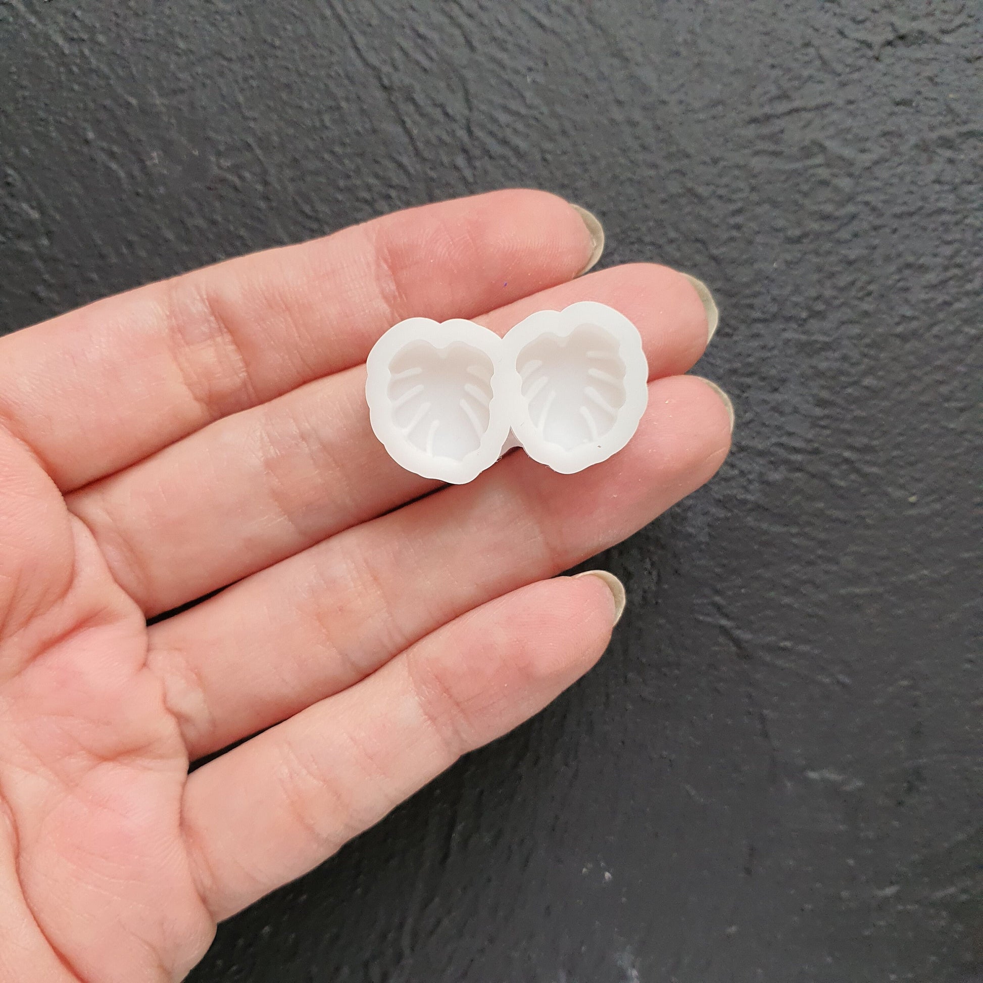 Silicone earrings mold Heart Monstera Flower Diamond Jewelry Resin mould for resin and epoxy