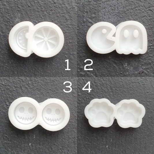 Silicone earrings mold Fruits Ghost Zombie Paws Jewelry Resin mould for resin and epoxy