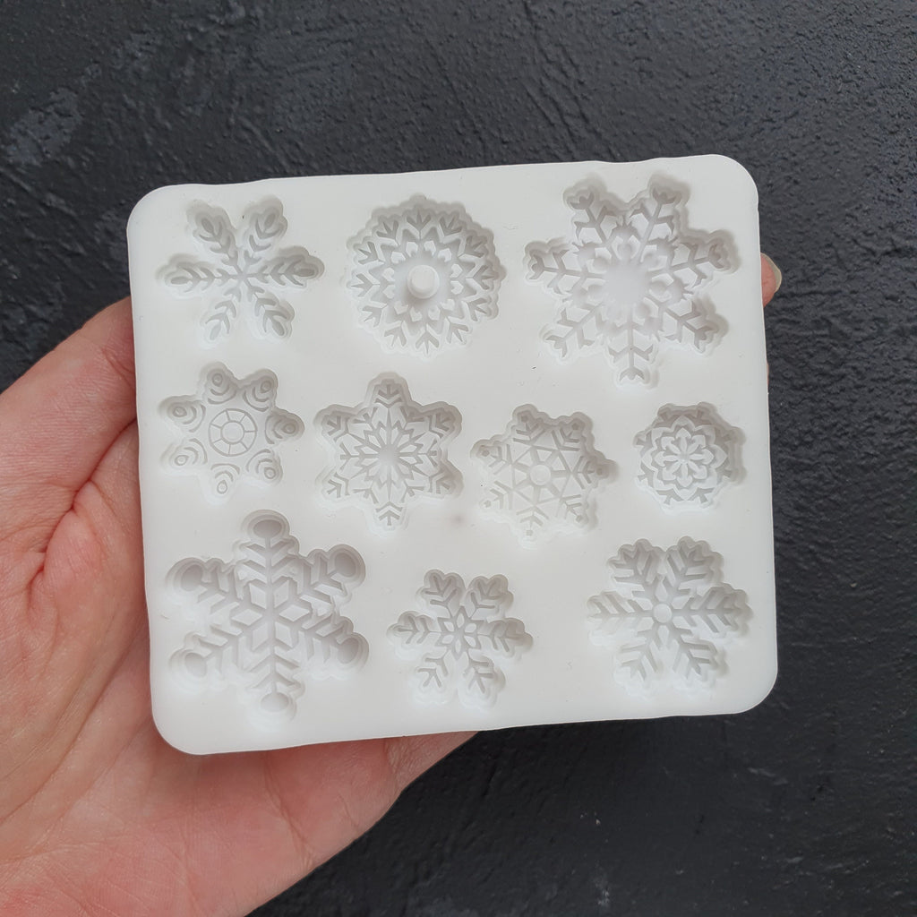 Silicone mold Snowflakes Jewelry Resin mould for resin and epoxy - Luxy Kraft