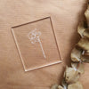 Embossing stamp for polymer clay "Narcissus" Floral texture plate Flower debossing stamp Acrylic stamps - Luxy Kraft