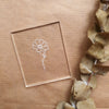 Embossing stamp for polymer clay "Pyrethrum" Floral texture plate Flower debossing stamp Acrylic stamps