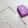 12 pcs set Embossing stamp for polymer clay Floral texture plate Flower debossing stamp Acrylic stamps - Luxy Kraft