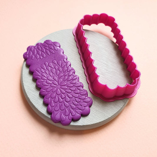 Hair clip Barrette Polymer clay 3D cutter - Luxy Kraft