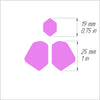 Polymer clay 3D cutters Jewelry Earrings Geometry shape 3 pcs set - Luxy Kraft