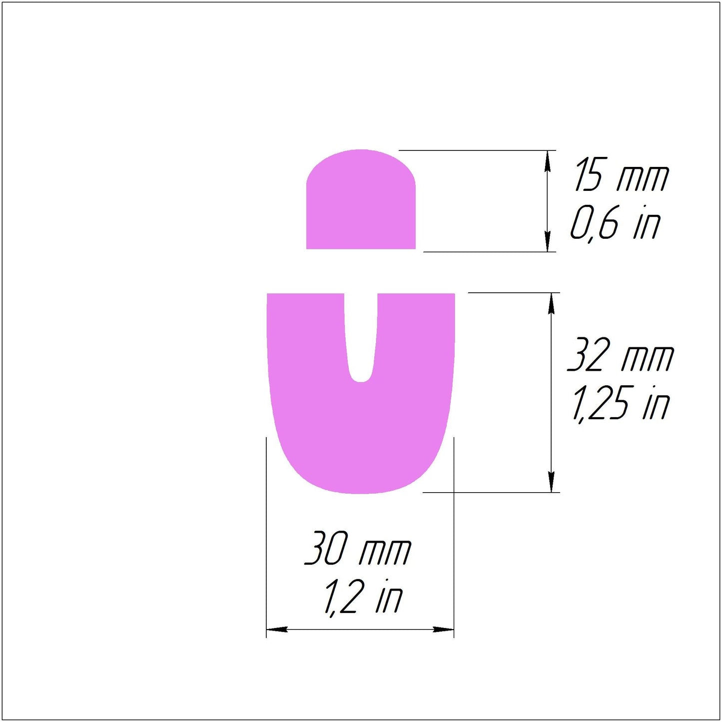 Arch Polymer clay 3D cutters Jewelry Earrings Geometry shape cutter 2 pcs set - Luxy Kraft