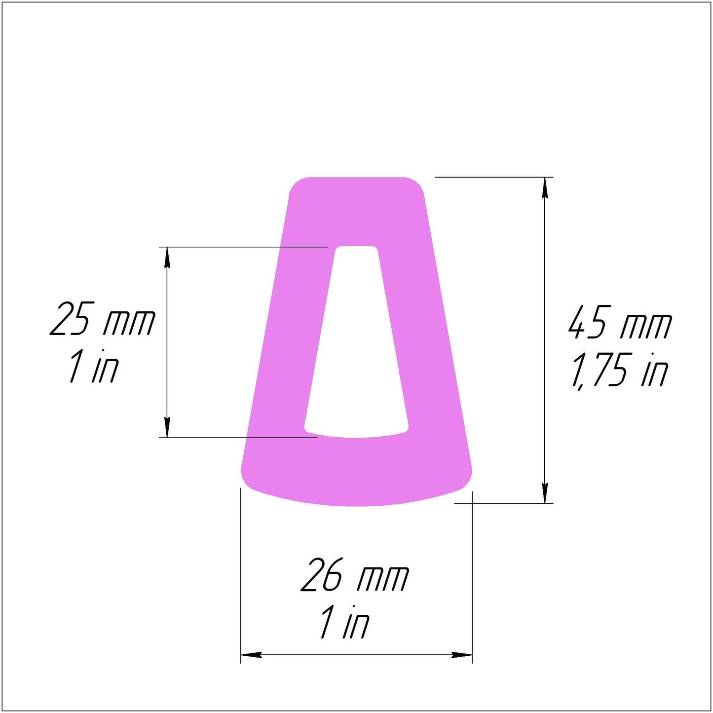 Trapezoid Polymer clay 3D cutters Jewelry Earrings Geometry shape cutter - Luxy Kraft