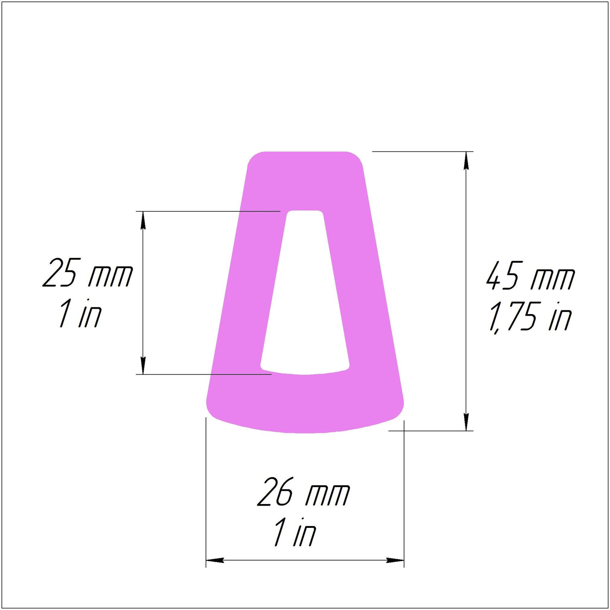 Trapezoid Polymer clay 3D cutters Jewelry Earrings Geometry shape cutter - Luxy Kraft