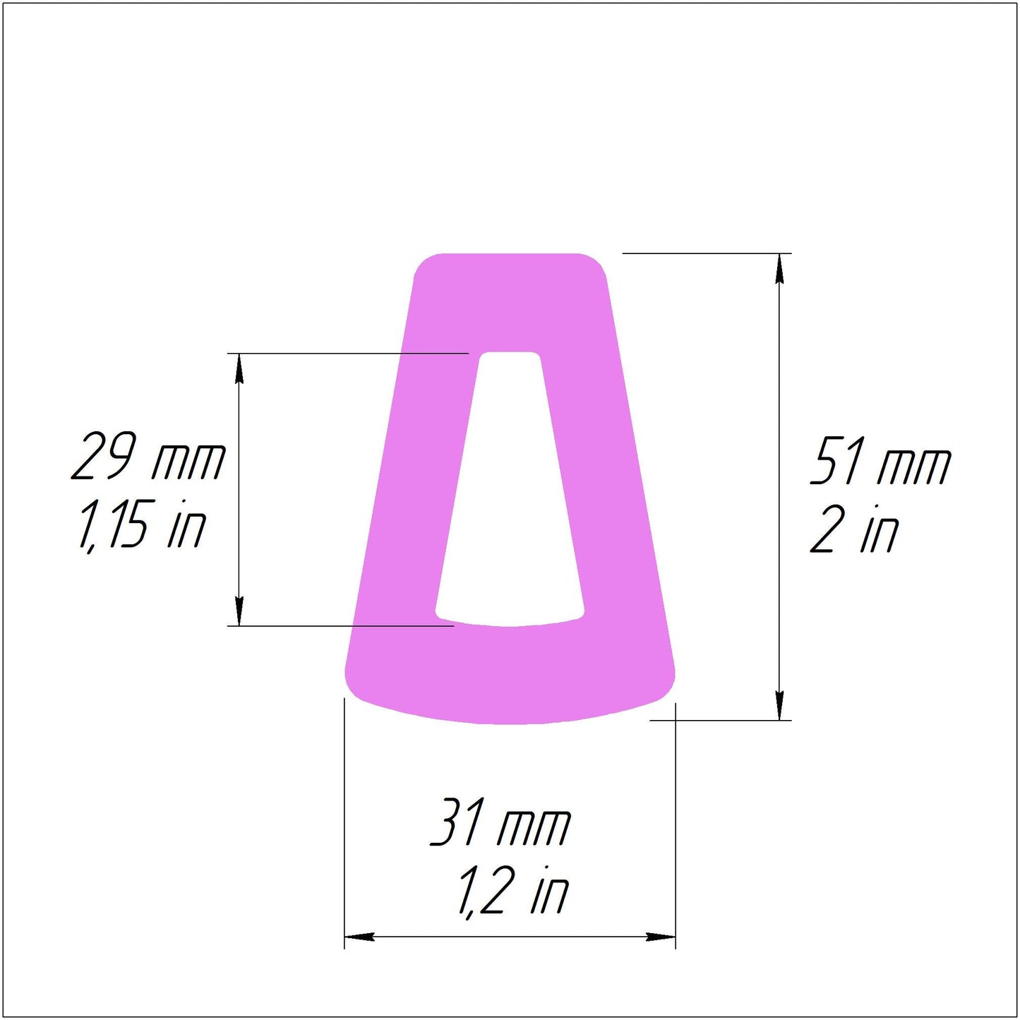 Trapezoid Polymer clay 3D cutters Jewelry Earrings Geometry shape cutter - Luxy Kraft