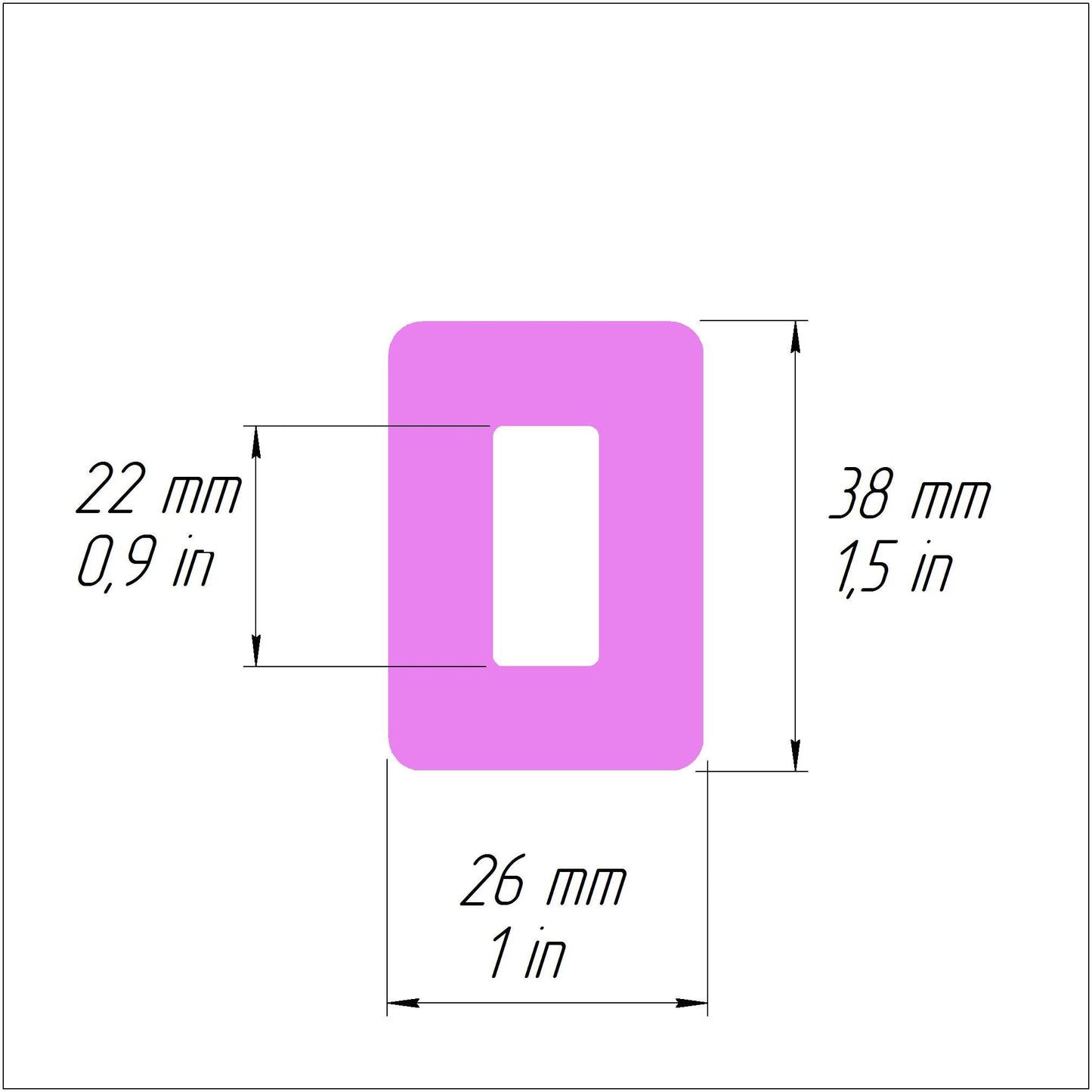 Rectangle Polymer clay 3D cutters Jewelry Earrings Geometry shape cutter