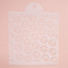 Texture sheet Polymer clay stencil sheet "Daisy" flower shapes mat - Luxy Kraft