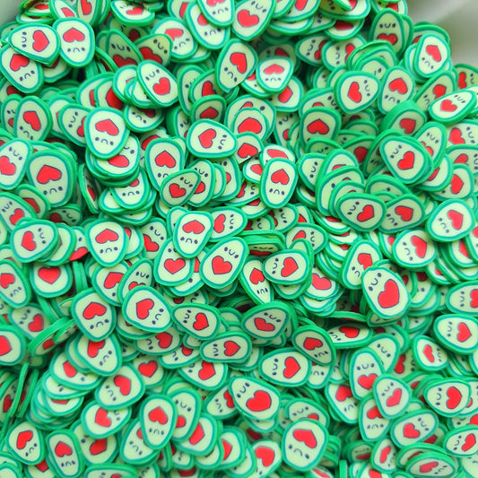 Avocado polymer clay shapes for Resin Epoxy crafts for nail design - Luxy Kraft