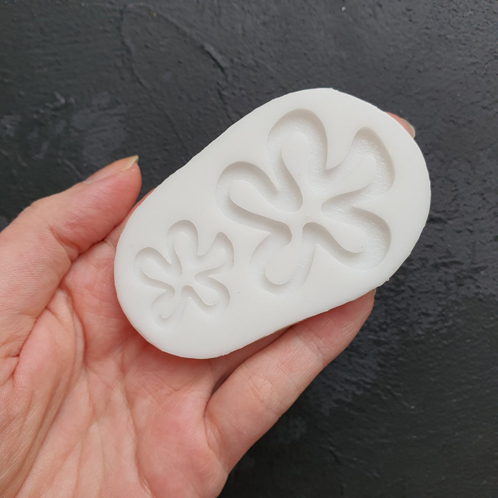 Silicone earring mold Flowers Jewelry Resin mould for resin and epoxy - Luxy Kraft