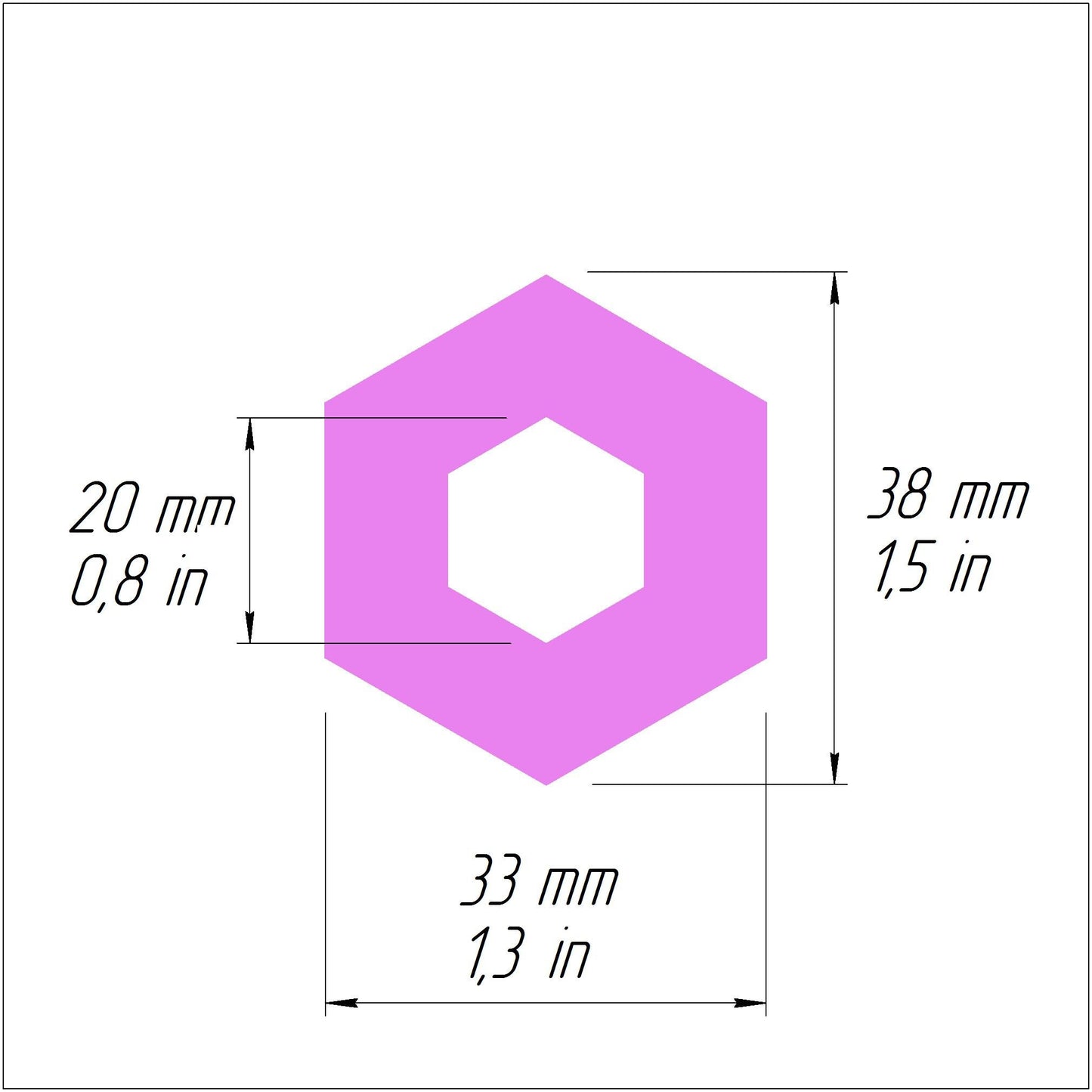 Hexagon Polymer clay 3D cutters Jewelry Earrings Geometry shape cutter