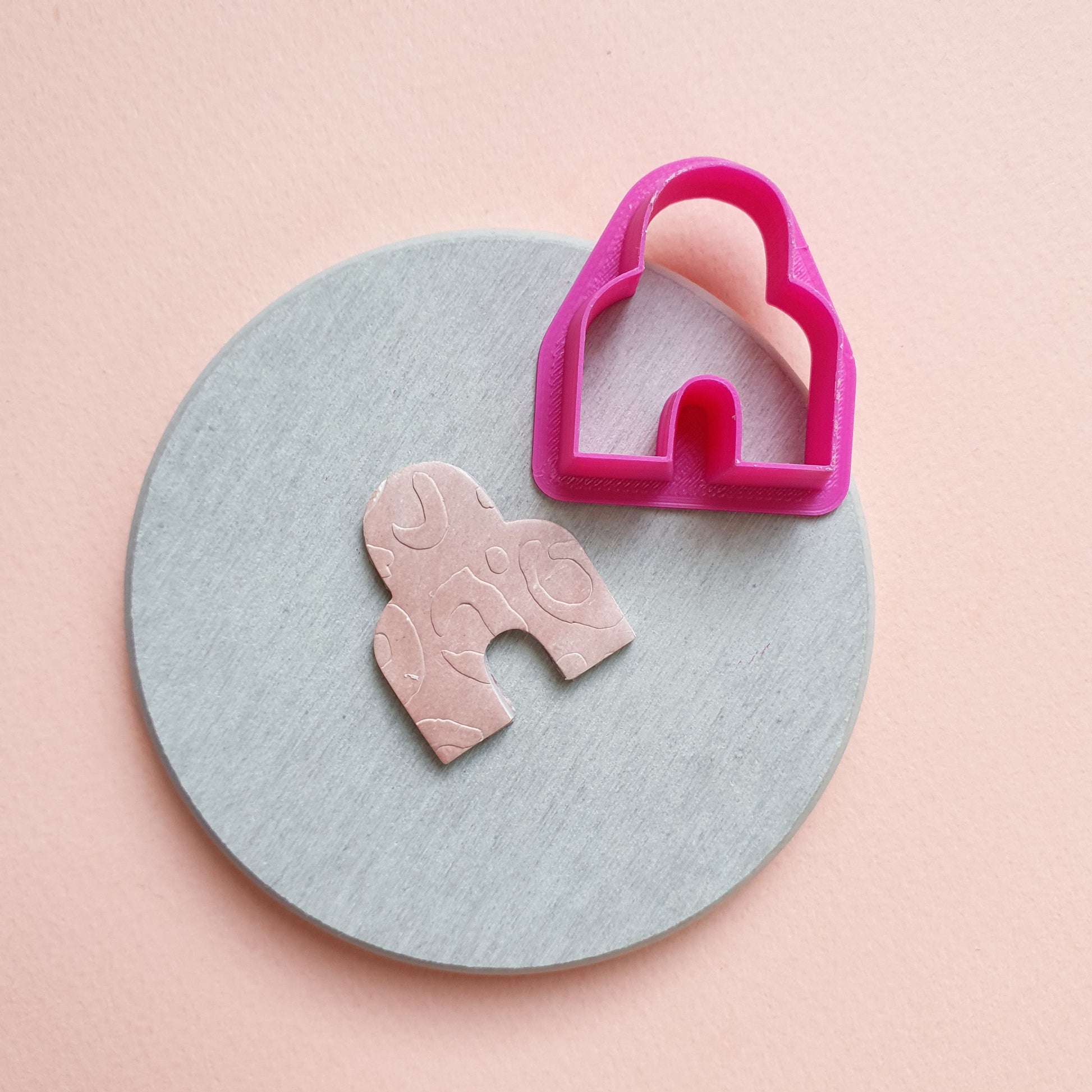 Earrings Polymer clay 3D cutters "Arch" Geometry Jewelry shape cutter