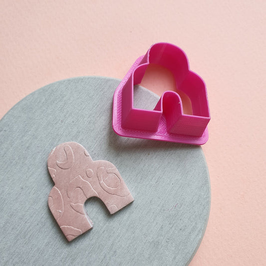 Earrings Polymer clay 3D cutters "Arch" Geometry Jewelry shape cutter