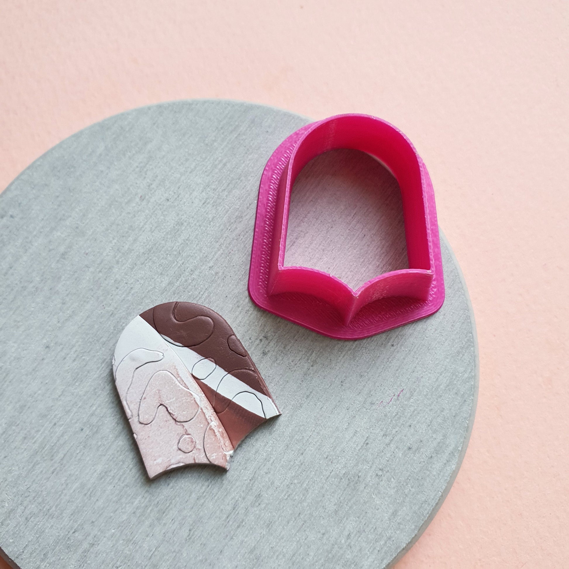 Polymer clay cutters & Flower silicone mold Geometry Earrings Jewelry shape cutter and mold - Luxy Kraft