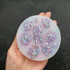 Silicone earrings mold Jewelry Resin mould for resin and epoxy 5 designs