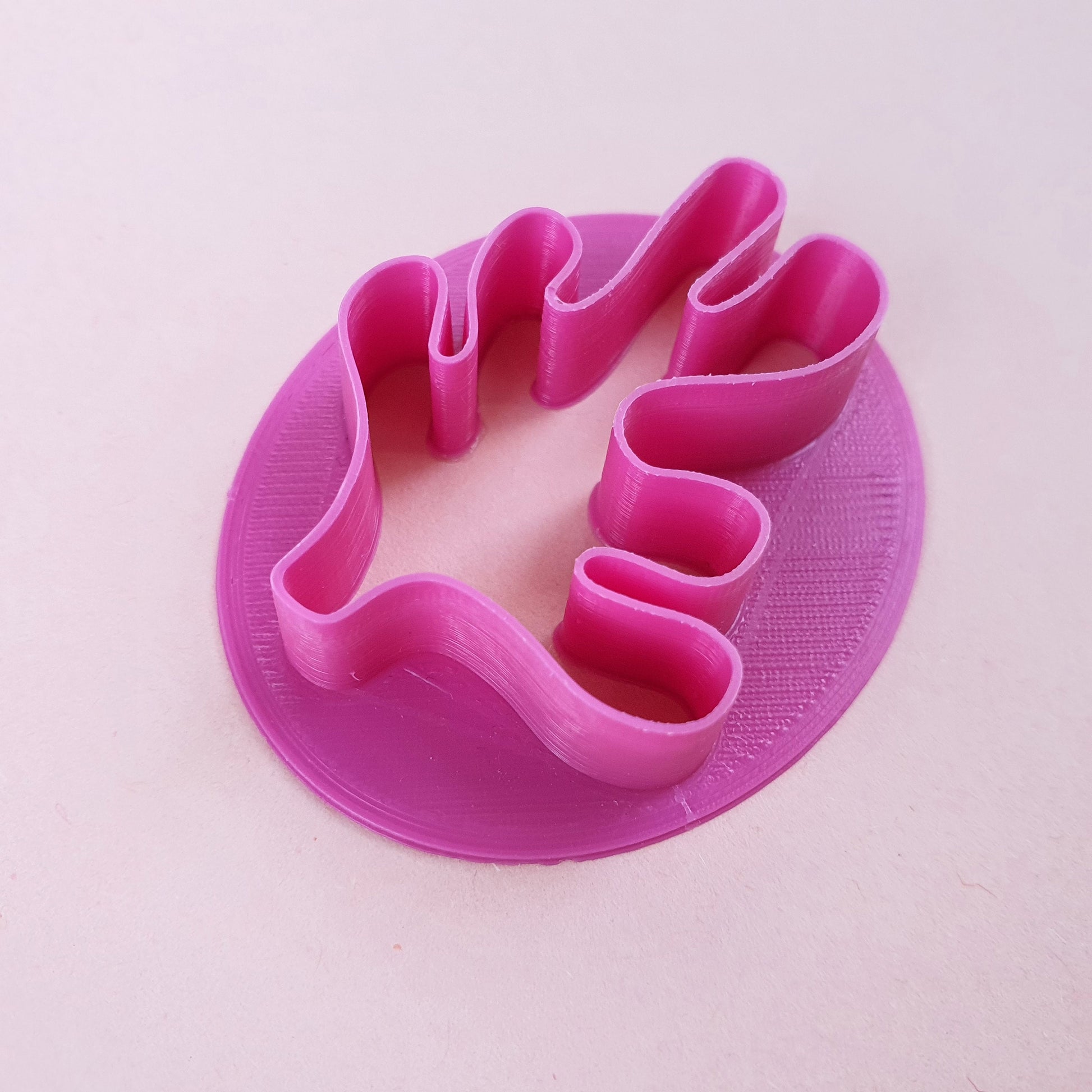 Polymer clay cutter 3D print cutters Jewelry Earrings "Coral" abstract shape plastic cutter - Luxy Kraft