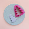 Polymer clay cutter 3D print cutters Jewelry Earrings "Christmas tree" shape plastic cutter
