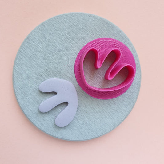 Polymer clay cutter 3D print cutters Jewelry Earrings "Coral" abstract shape plastic cutter